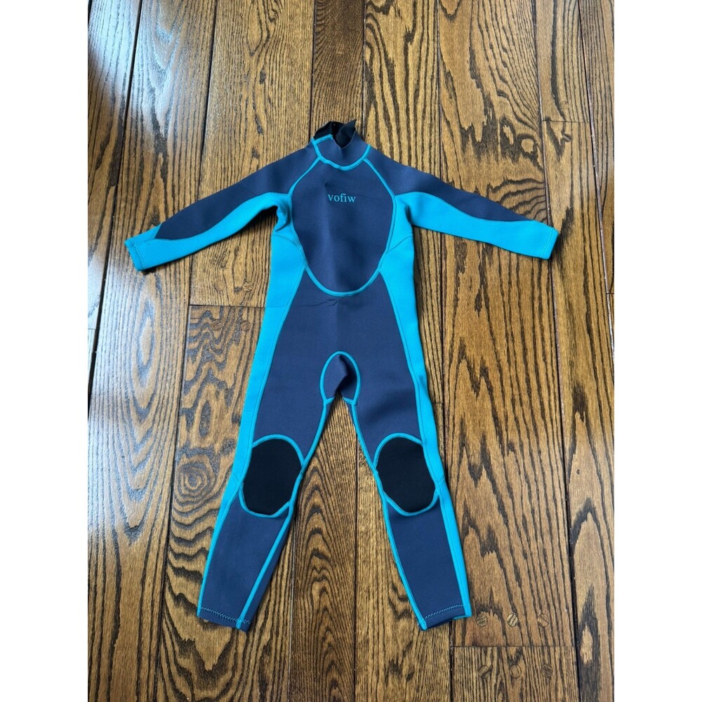 Vofiw Youth Kids Wetsuit | Full Length Neoprene Wetsuit, Navy Size 4